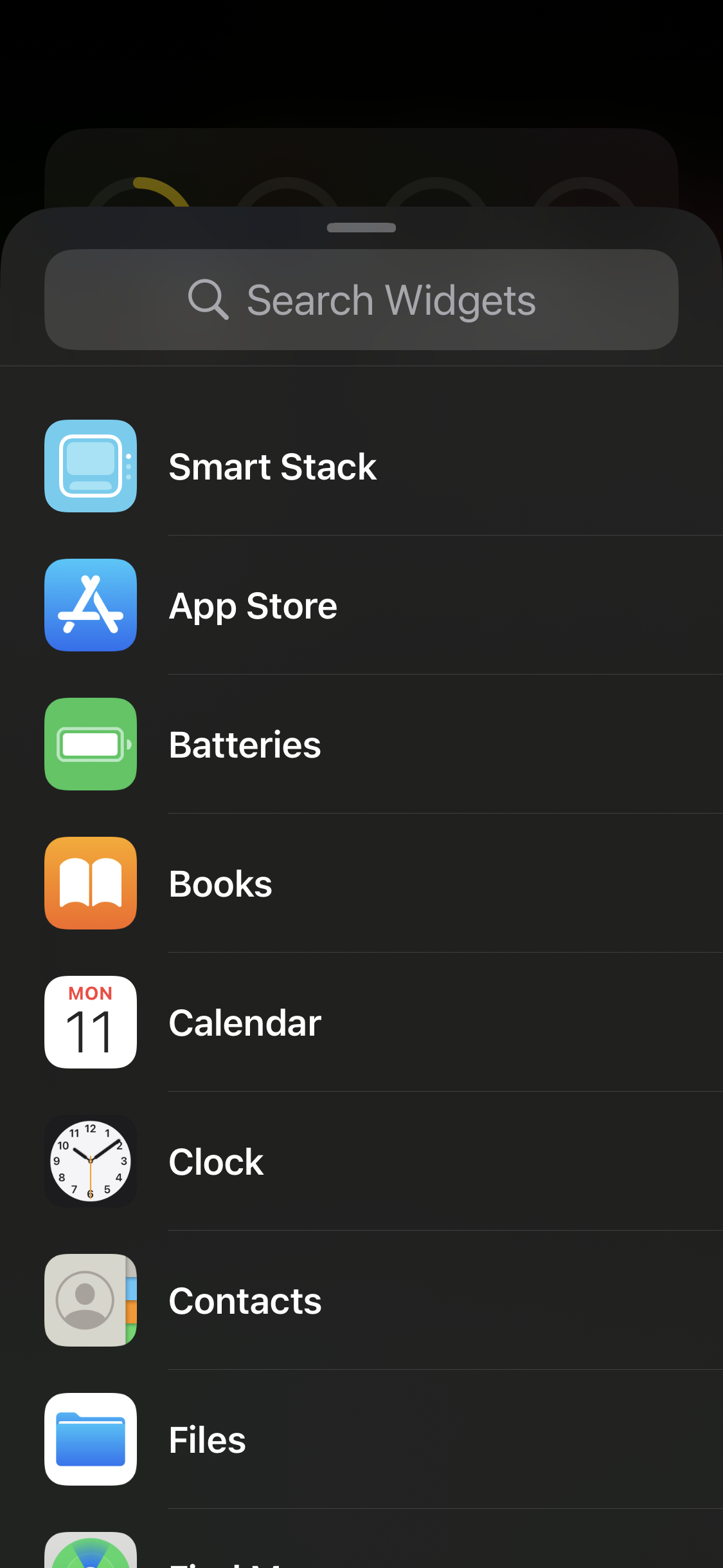 iOS 17 Widgets